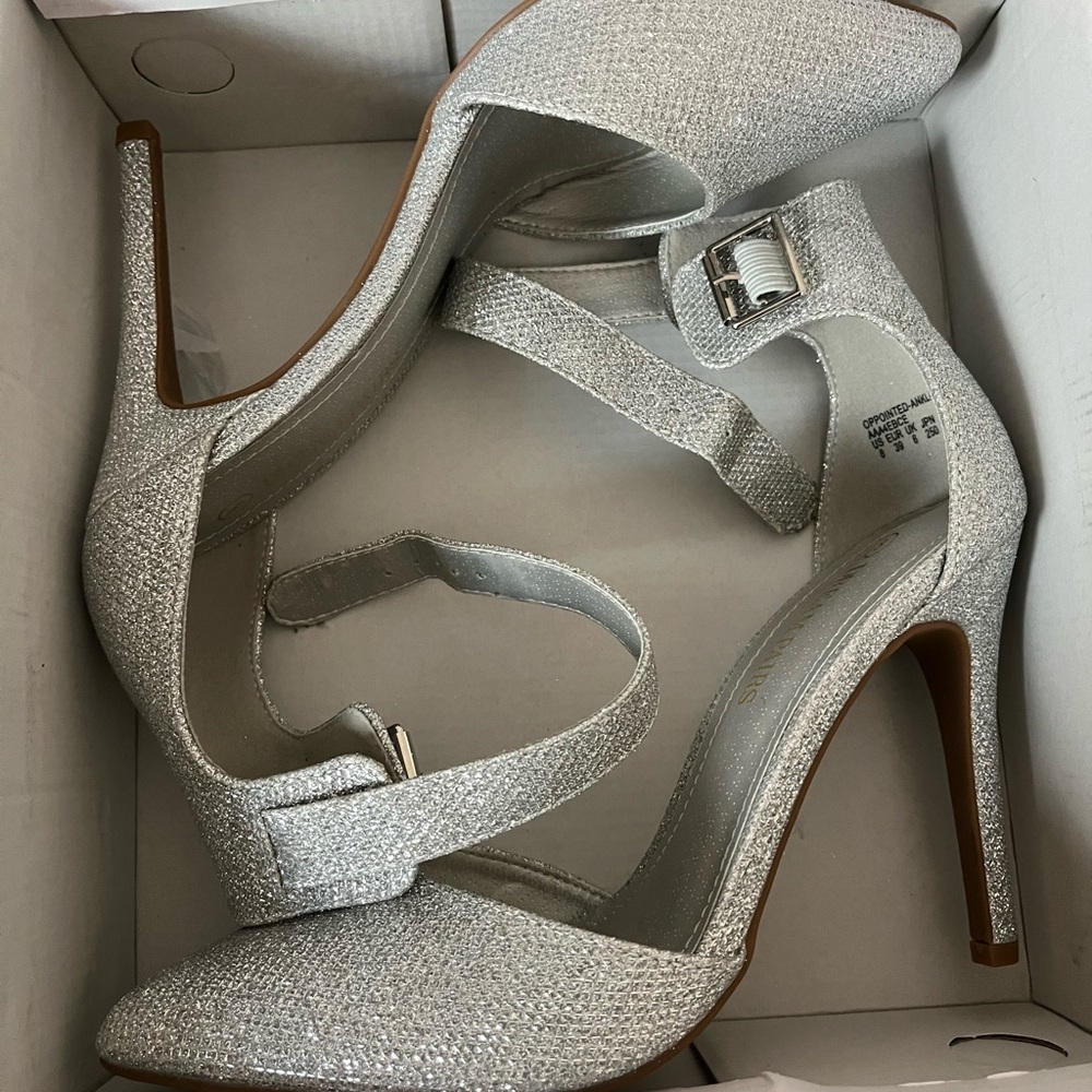 Silver Glitter Dream Pairs Heels